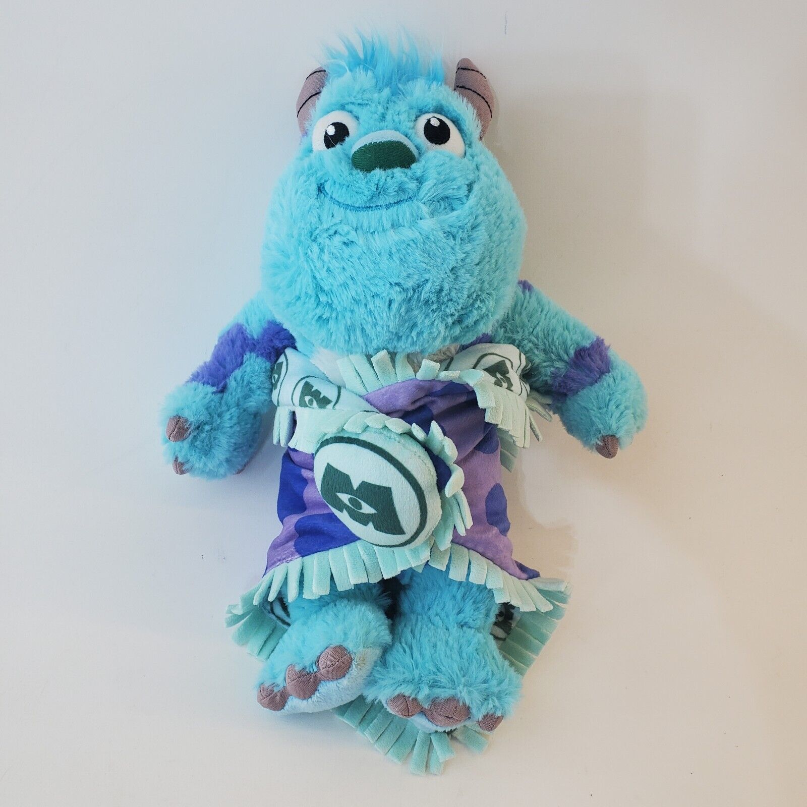 Disney Parks Babies Monsters Inc Sully Plush Blanket Stuffed Animal Baby 12”