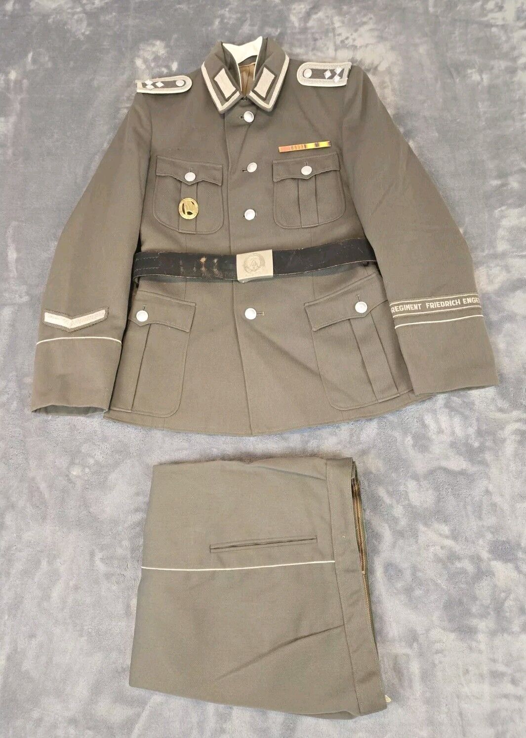 East German Army Enlisted Uniform Tunic Jacket NVA DDR Original Set