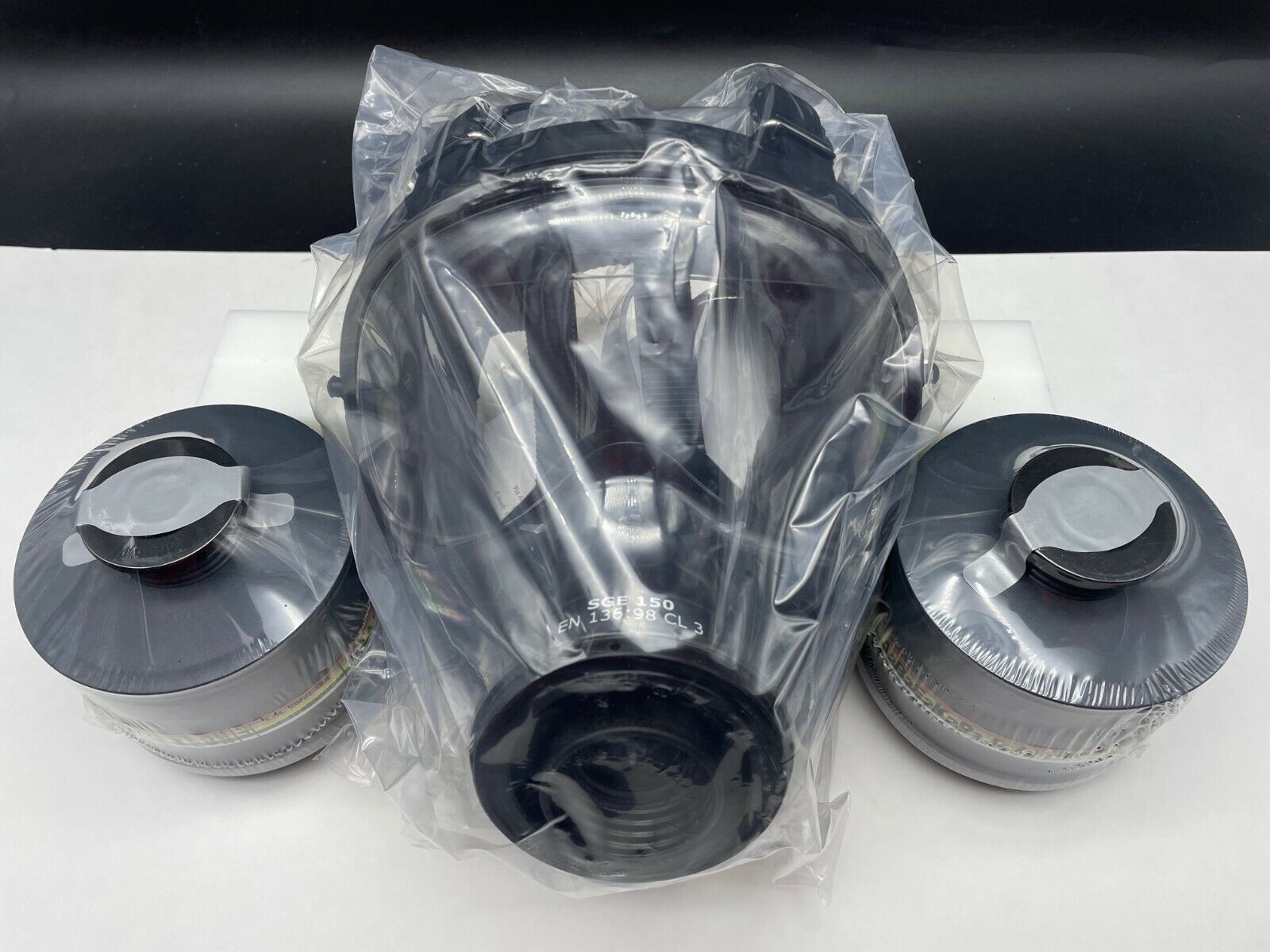 NATO 40mm SGE150 Gas Mask w/2x NBC/CBRN Filters JUST MADE IN 2024 exp 4/2027