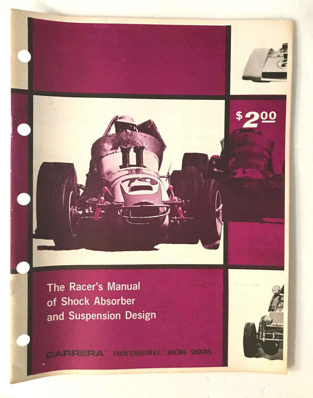 VTG The Racers Manual of Shock Absorber Suspension Design Carrera Racing Shocks