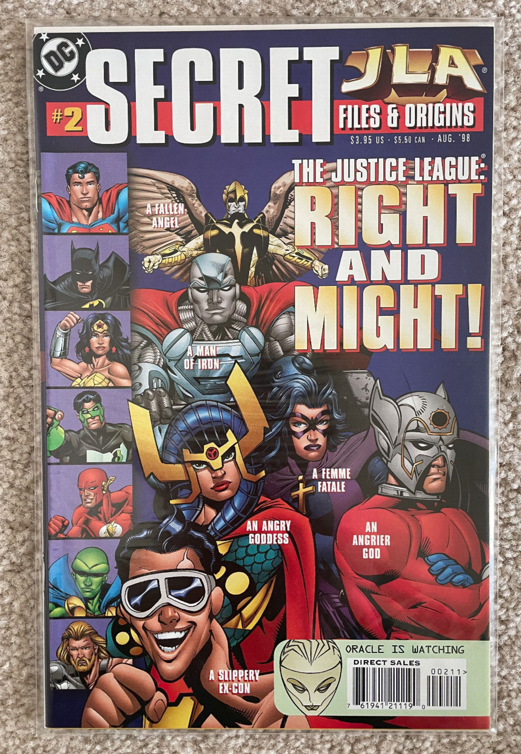 JLA Secret Files & Origins #2 DC Comics August 1998 Justice League Superman