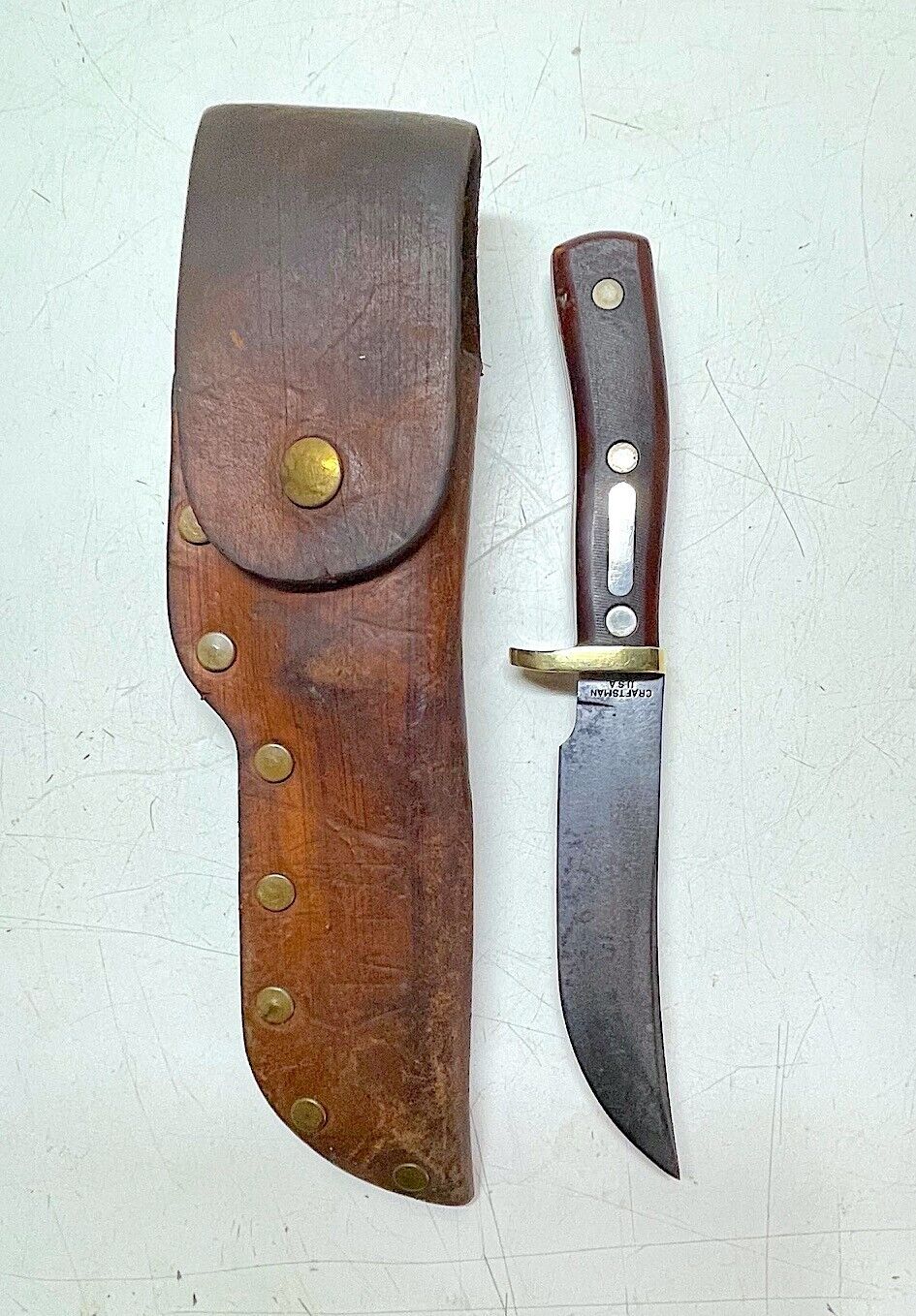 Vintage Craftsman U.S.A. Hunting Knife w/ Sheath