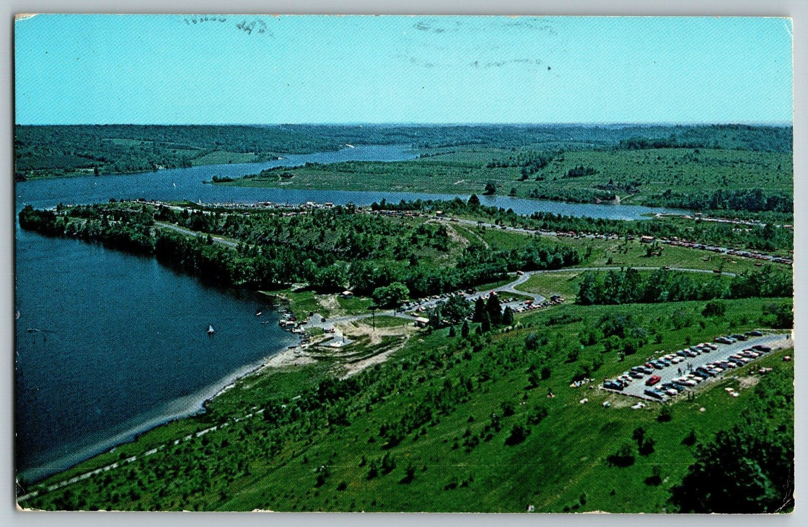 Evans City, Pennsylvania - Moraine State Park - Greetings - Vintage Postcard