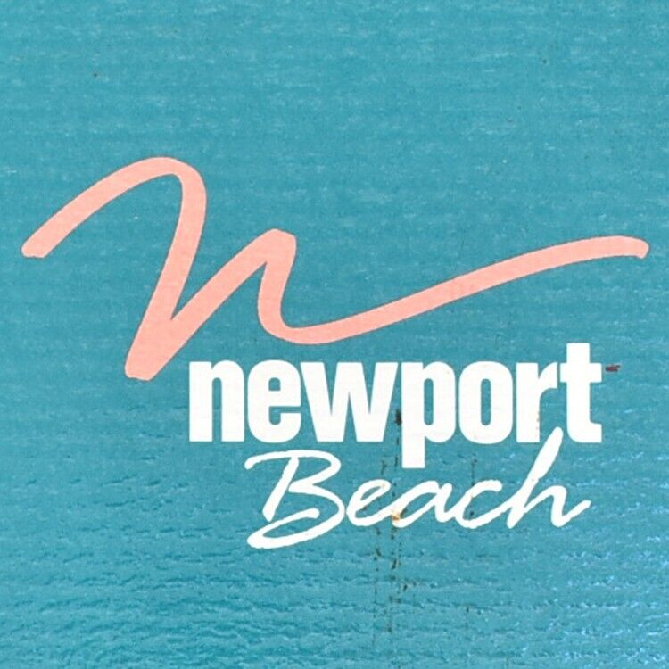 Vintage 1989 Newport Beach Cafe Café Restaurant Menu California