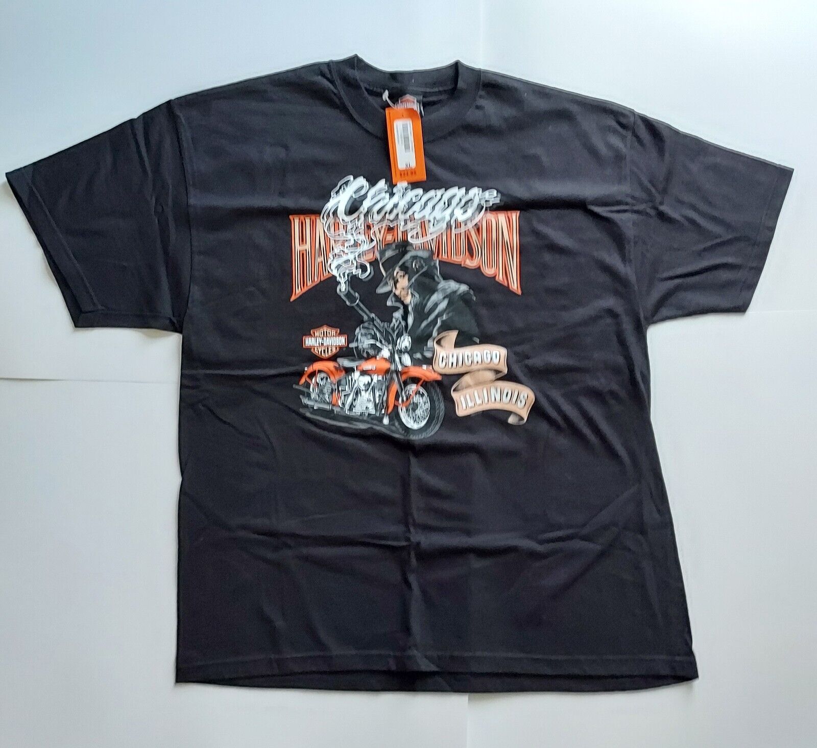 New With Tags 2005 Gangster Harley Davidson T-Shirt Size XL Chicago Illinois 