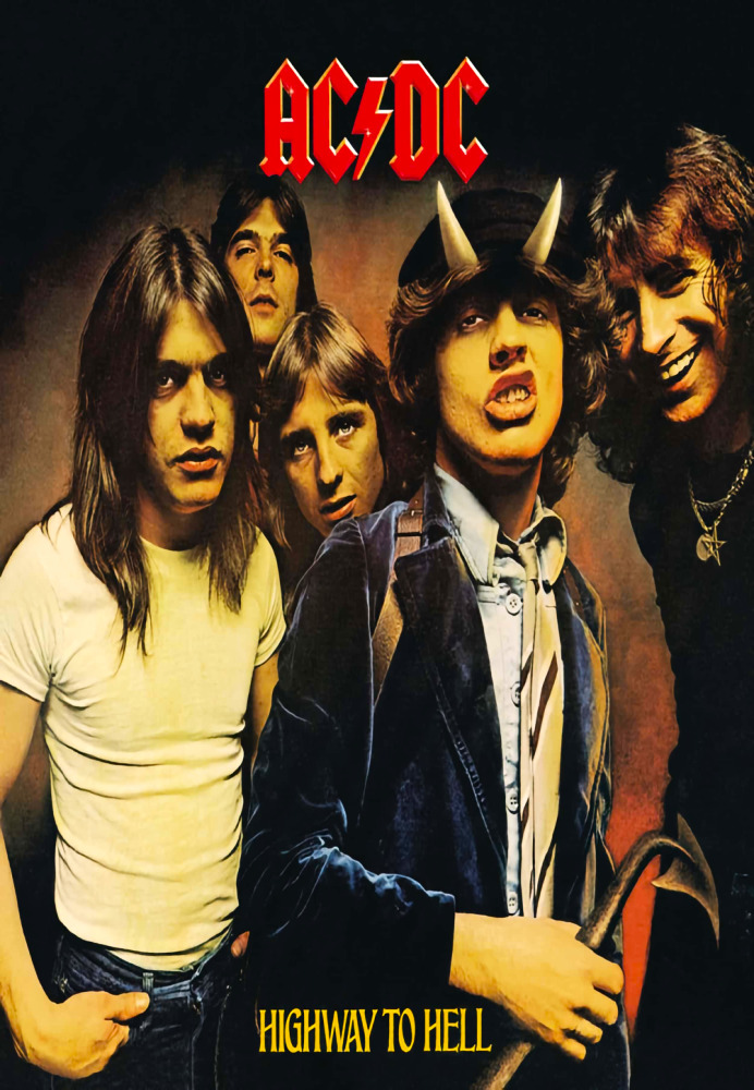 AC DC HIGHWAY TO HELL Photo Magnet @ 3\