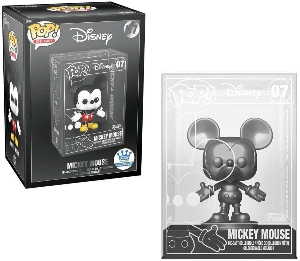 Funko Pop Disney 07 Mickey Mouse Die-Cast Exclusive Pop CHASE