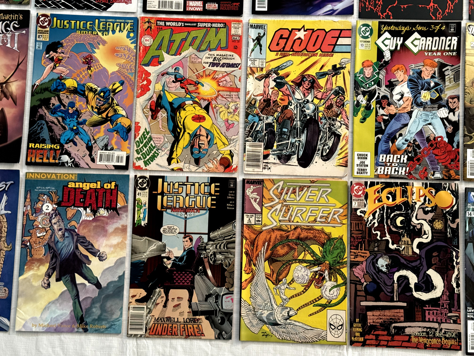 Vintage Marvel DC+ Lot of 45 Comics Silve Surfer Atom Batmen X-Men Donald Duck +