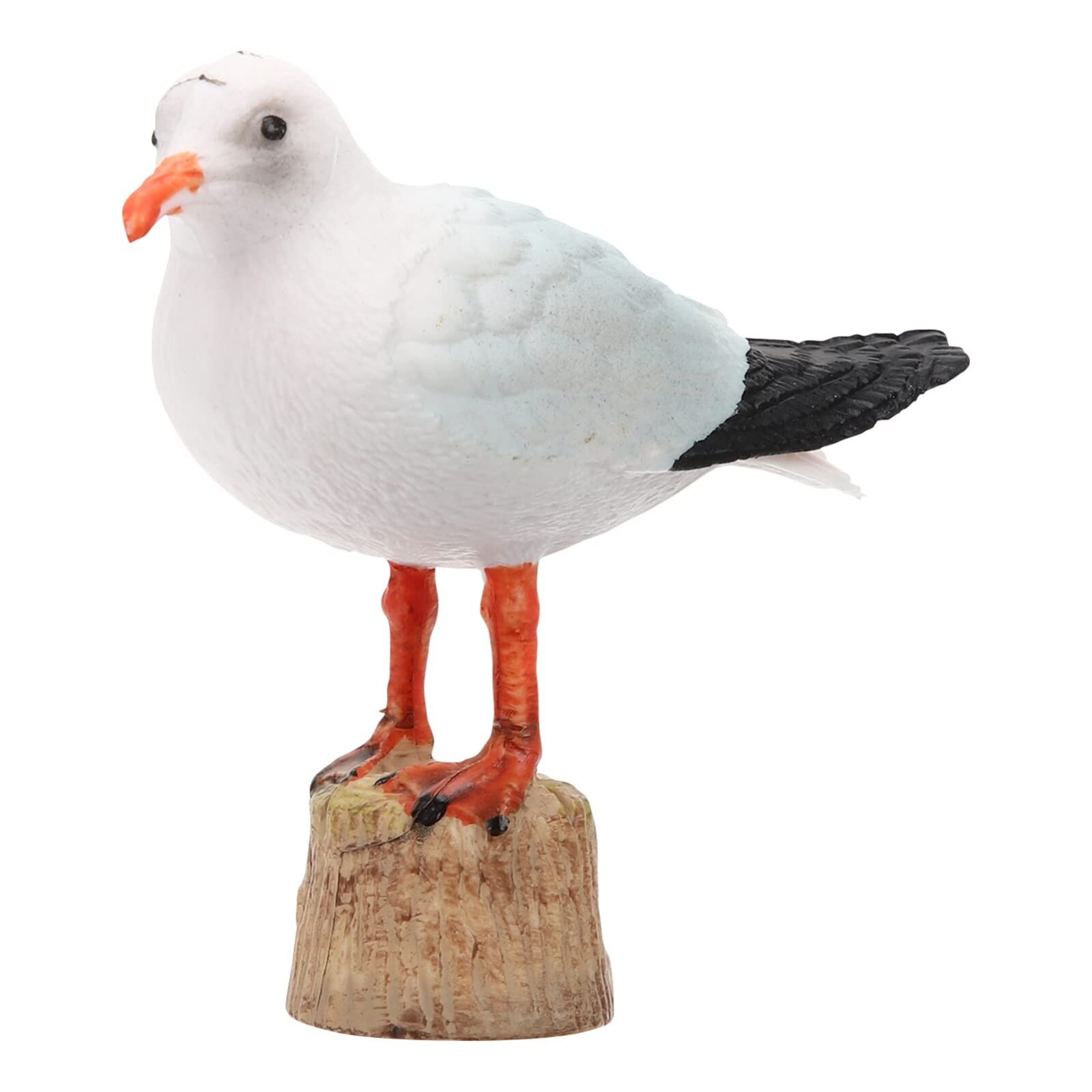 Small Seagull Statue Nautical Bird Figurine White Seagull Statue Miniature