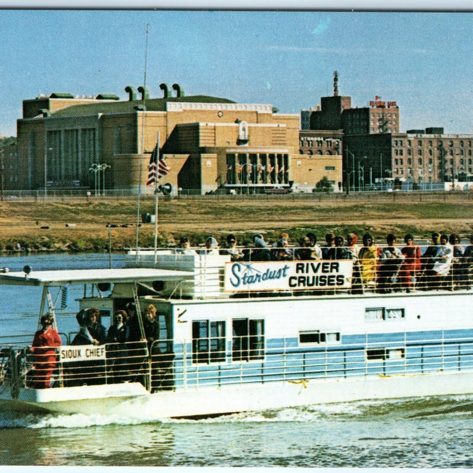 c1960s Missouri River Sioux Chief Stardust River Cruise Ship Excursion Vtg A148