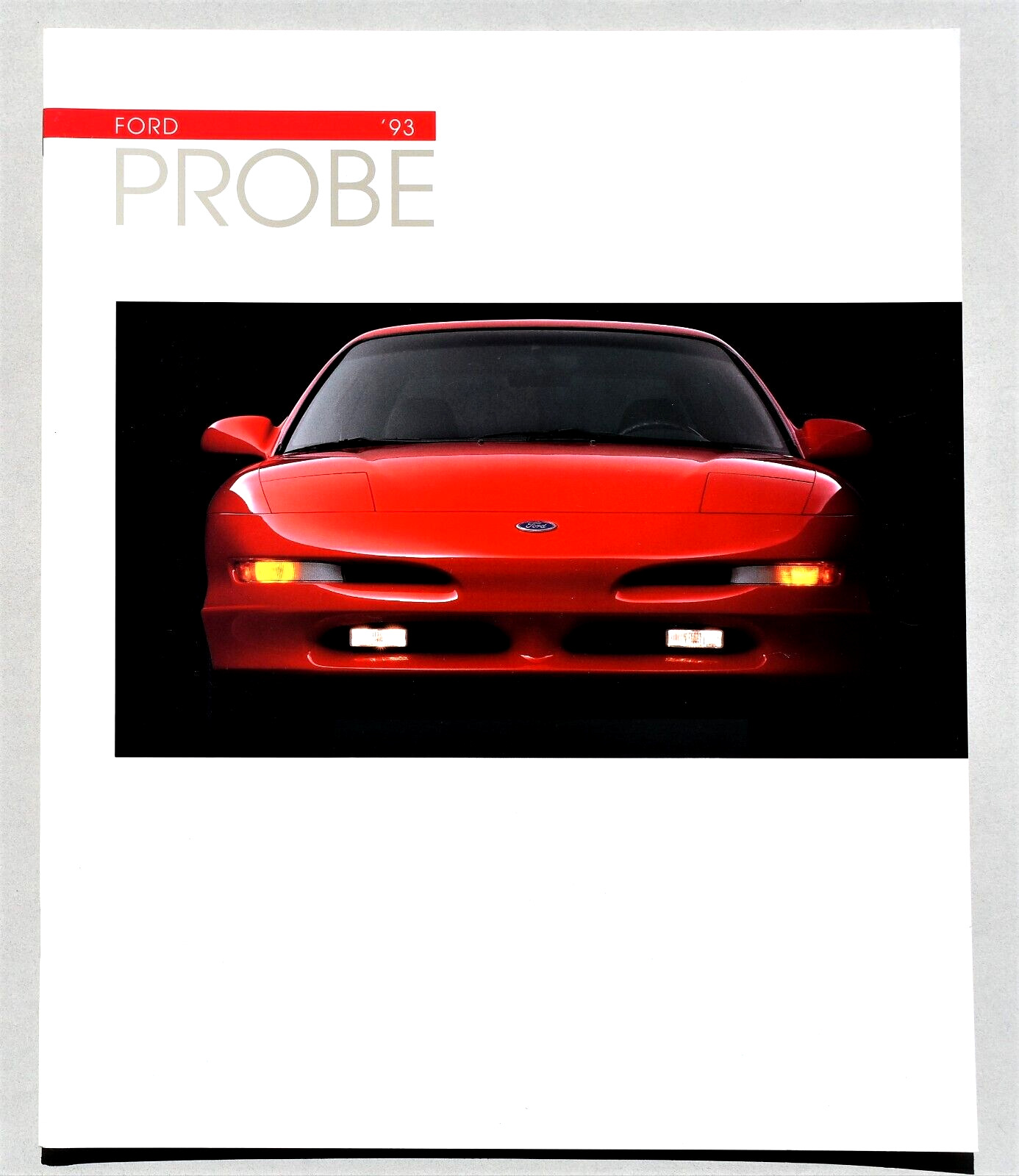 1993 FORD PROBE SALES BROCHURE CATALOG ~ 22 PAGES