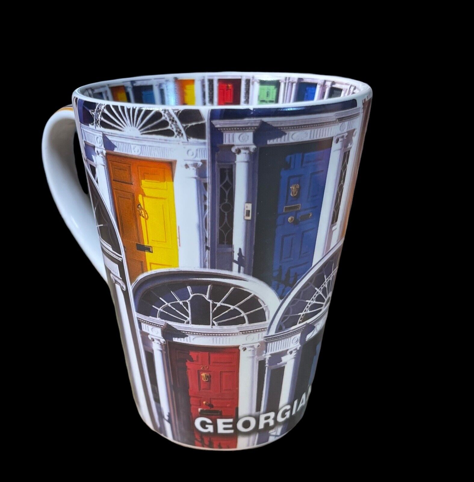 Coffee/Tea Mug Georgian Doors Ireland Design ~ John Hinde LTD