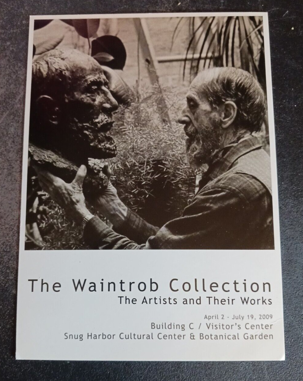 art postcard WAINTROB COLLECTION  exhibition Snug Harbor New York Staten Island