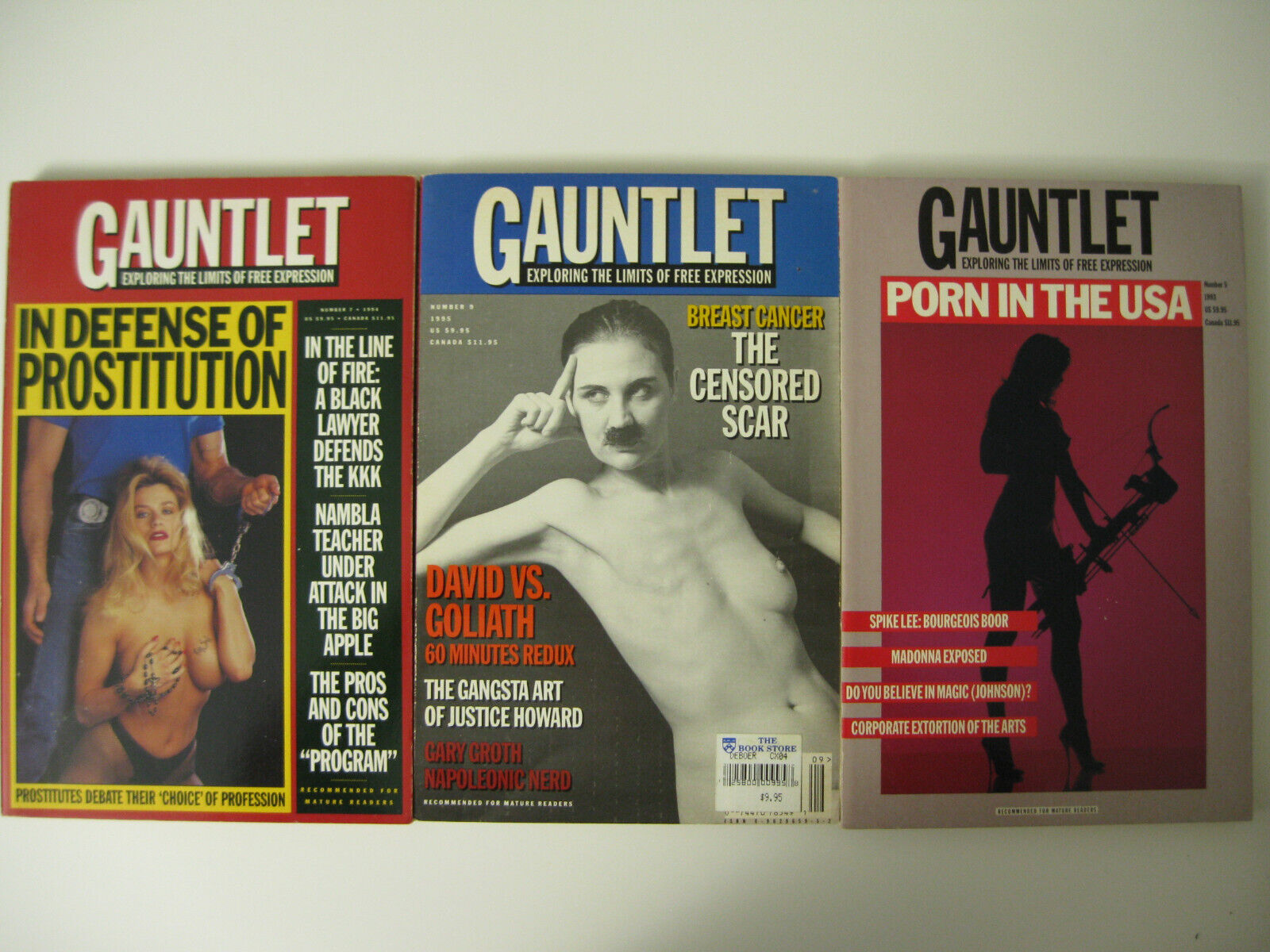 GAUNTLET Exploring the Limits of Free Expression #5  #7 #9
