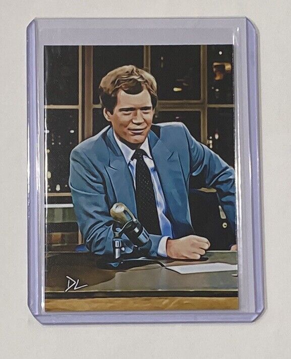 David Letterman Limited Edition Artist Signed “Late Night Legend” Card 6/10