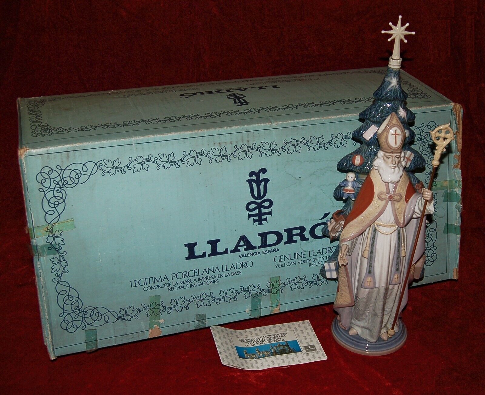 LLADRO Porcelain SAINT NICHOLAS #5427 In Original Box 1980\'s Made in Spain