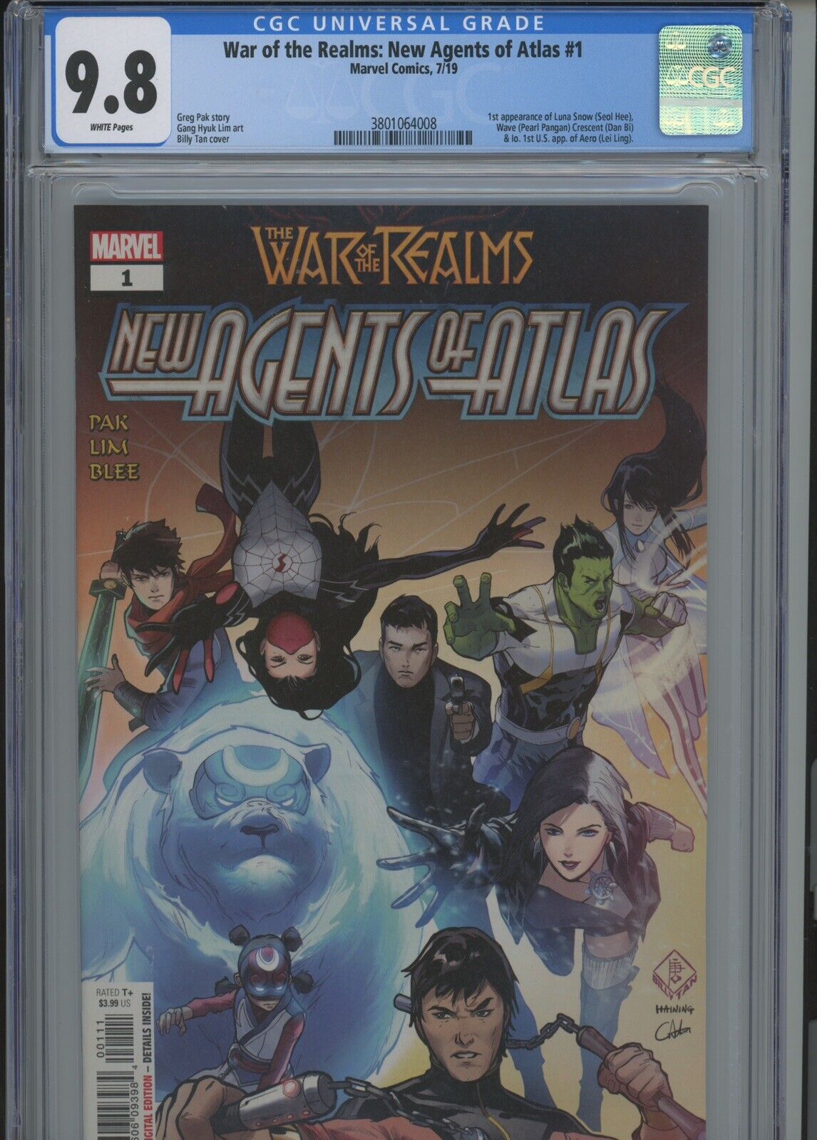 War of the Realms: New Agents of Atlas #1 2019 CGC 9.8