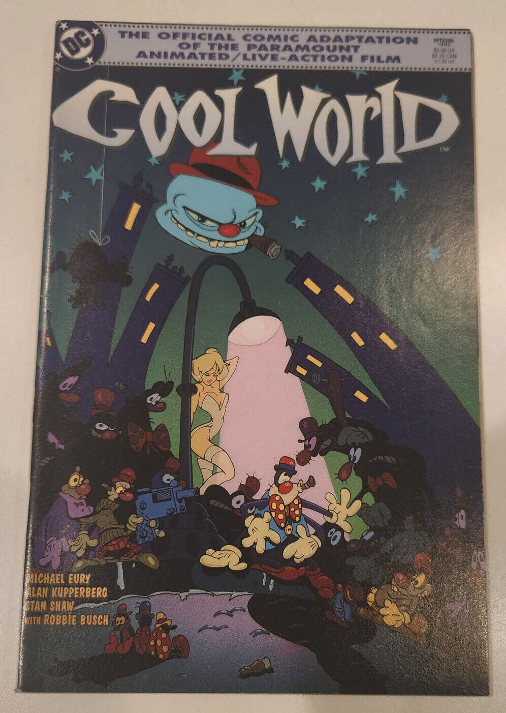 COOL WORLD #1 VF/NM Official Live-Action Animated Movie Adaptation 1992 DC Comic