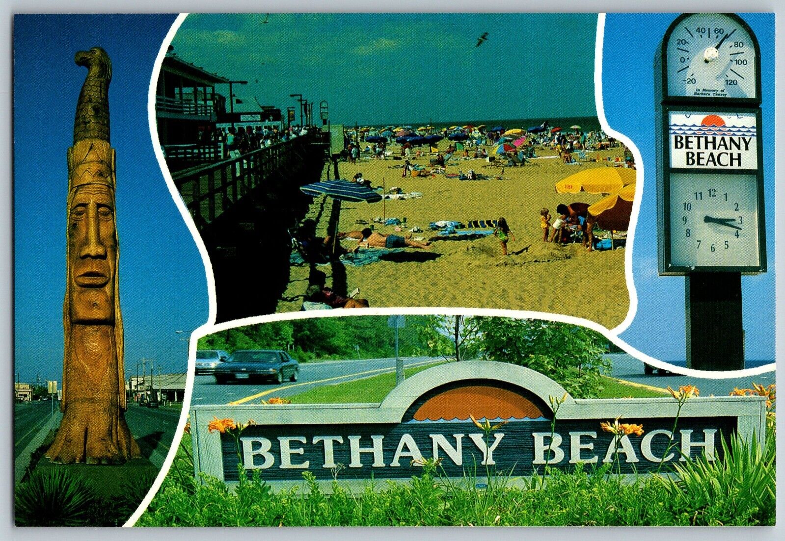 Delaware DE - View of Beautiful Bethany Beach - Vintage Postcard 4x6 - Unposted
