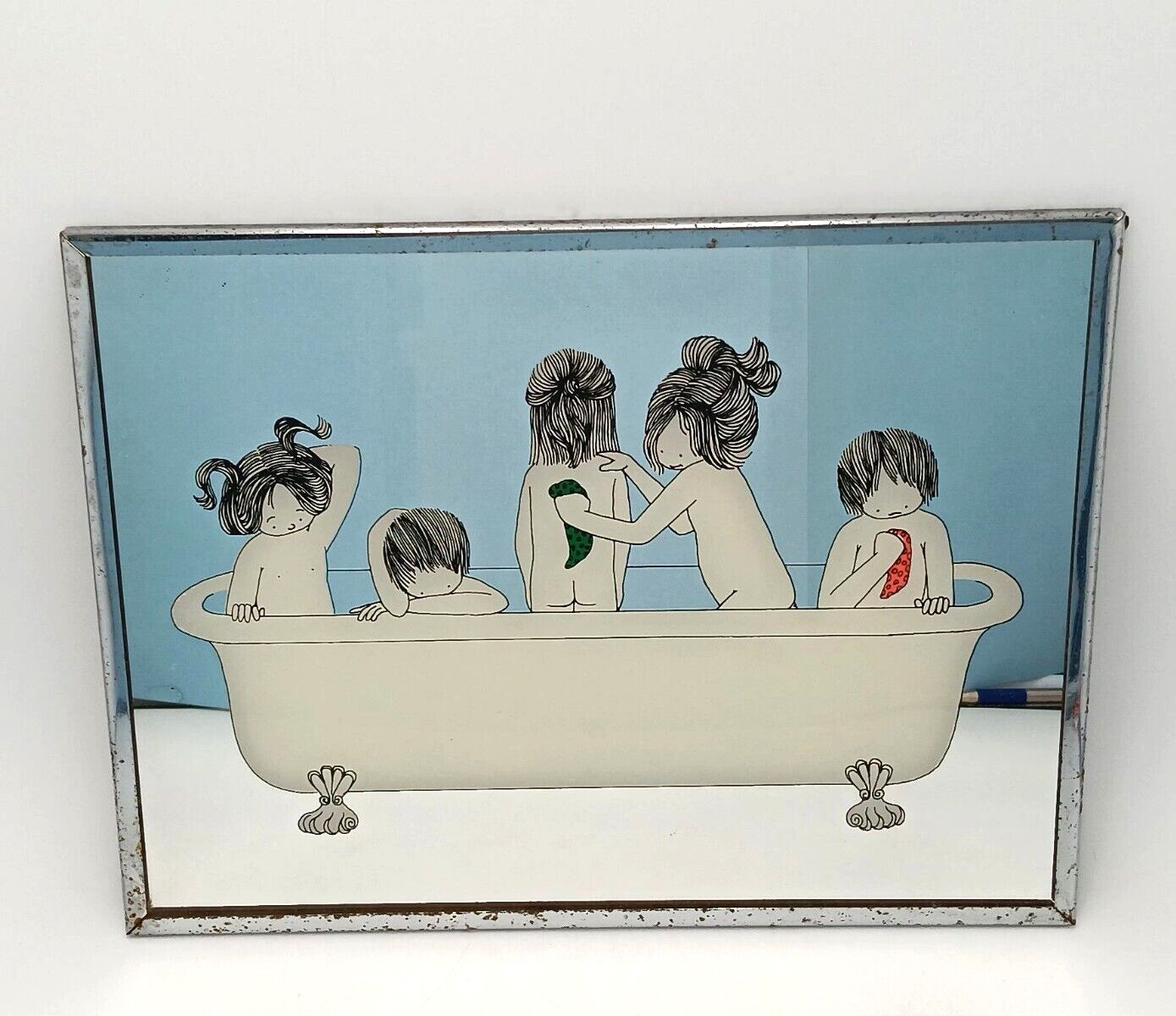 Brytone Mod Kids Bathroom Mirror Art Mechanical Mirror Works Retro 9\