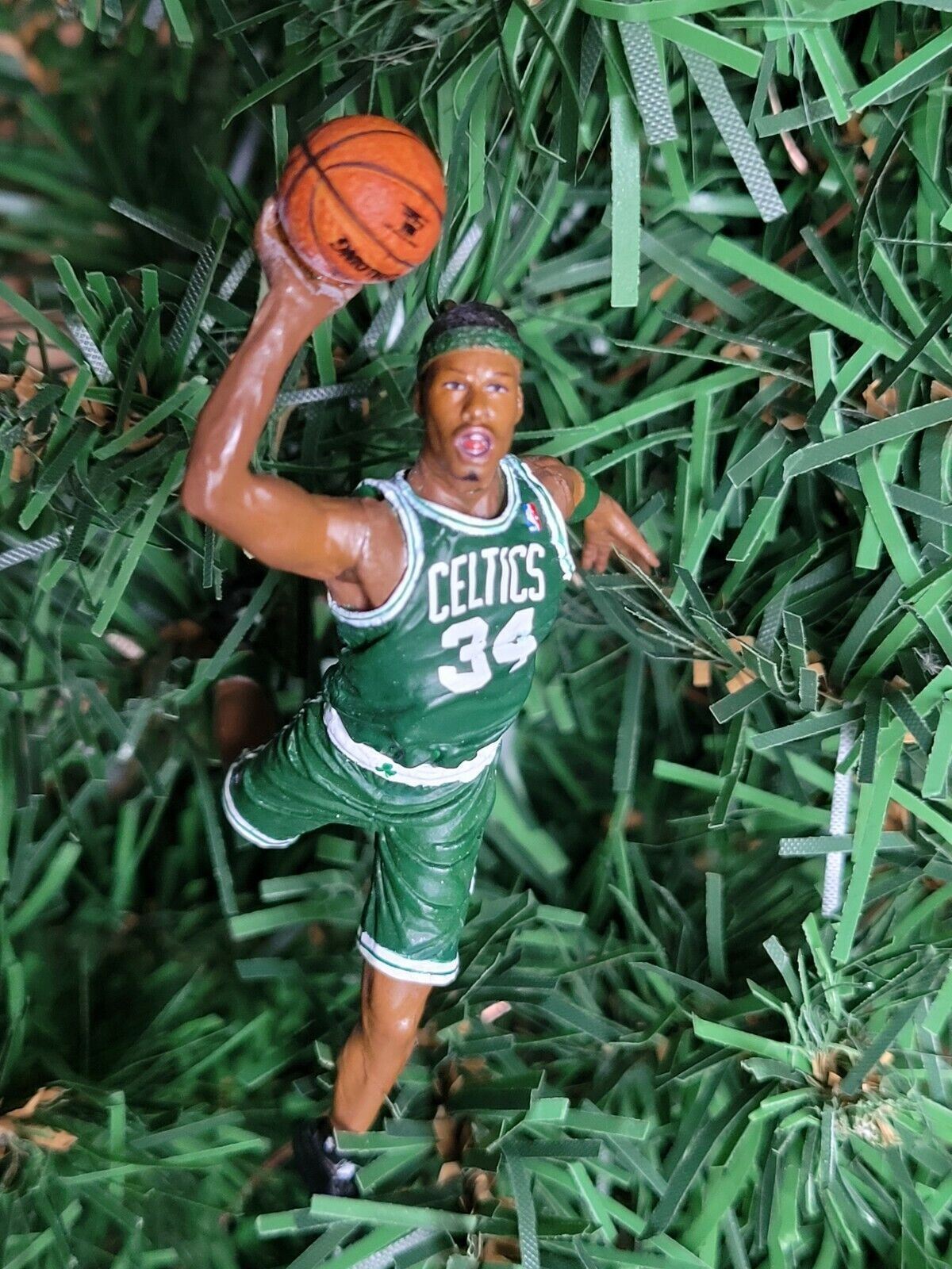 Paul Pierce Boston Celtics NBA Basketball Xmas Tree Ornament Holiday vtg Jersey