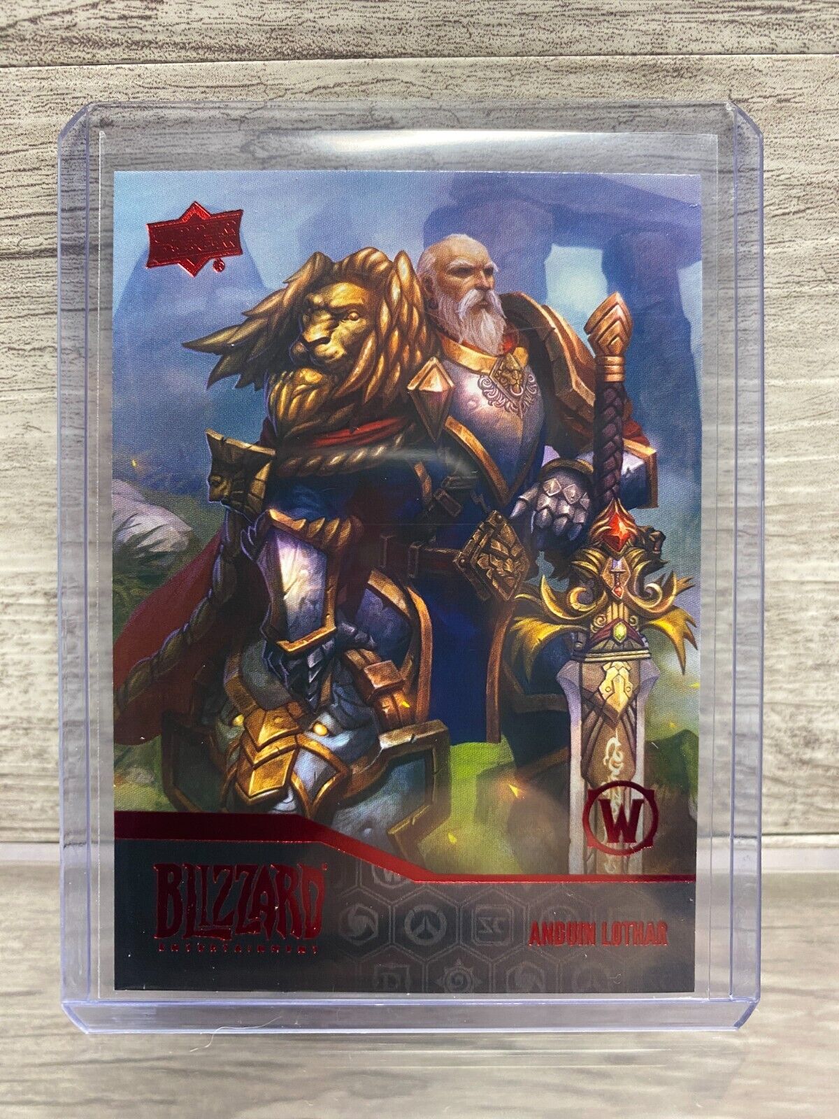 2023 Upper Deck Blizzard Legacy Collection #6 Warcraft Anduin Lothar Horde Red