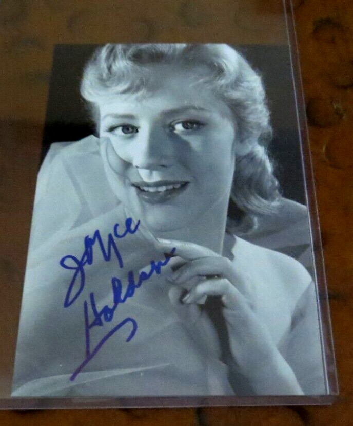 Joyce Holden (dec) actress signed autographed photo The Milkman Bronco Buster