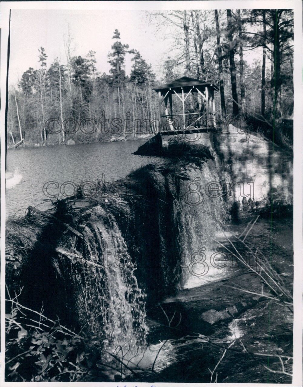 1965 Upper Dam Lakewood Park Phenix City Alabama Press Photo