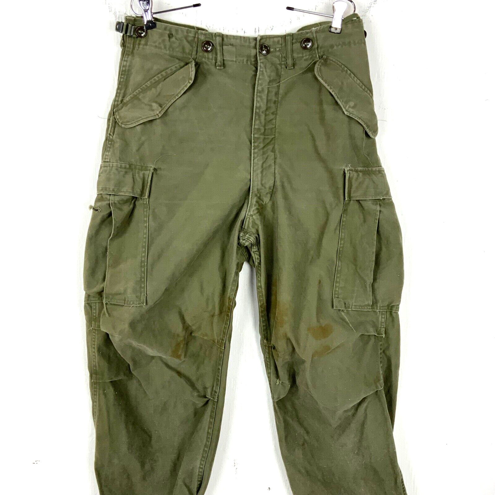 Vintage Military M-1951 Field Trousers Size Small Green Vietnam Era 50s