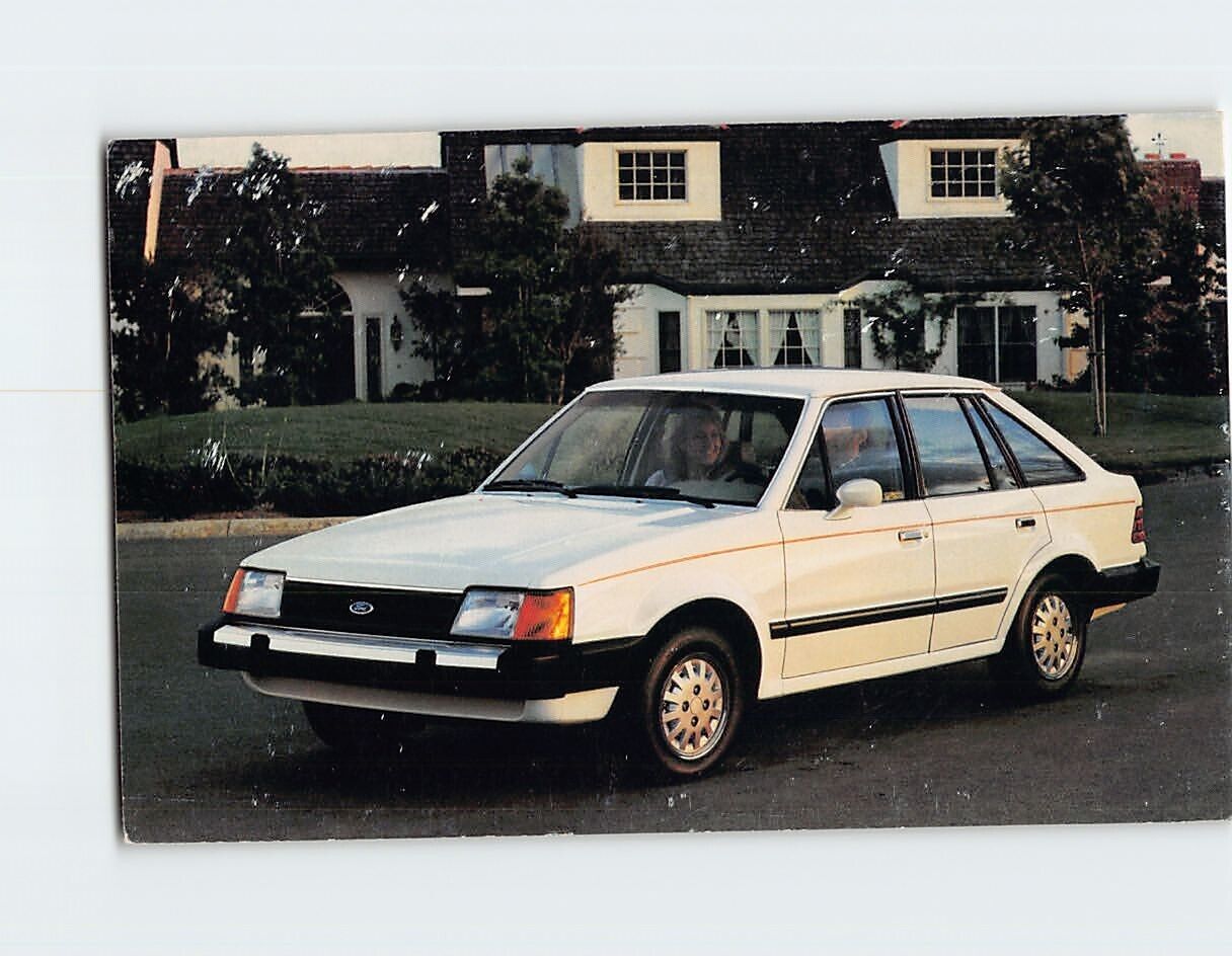 Postcard 1986 Ford Escort Not a Typical Economy Car
