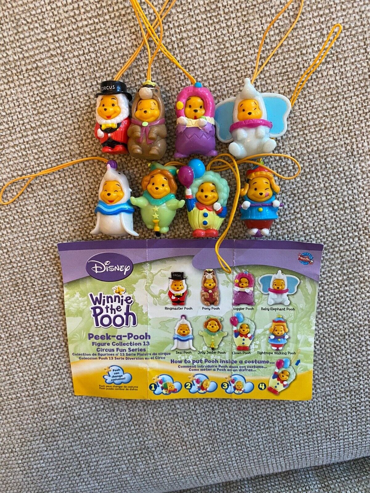 Disney Winnie the Pooh Figure Peek-A-Pooh Figure Collection 13 Clown Fun Series