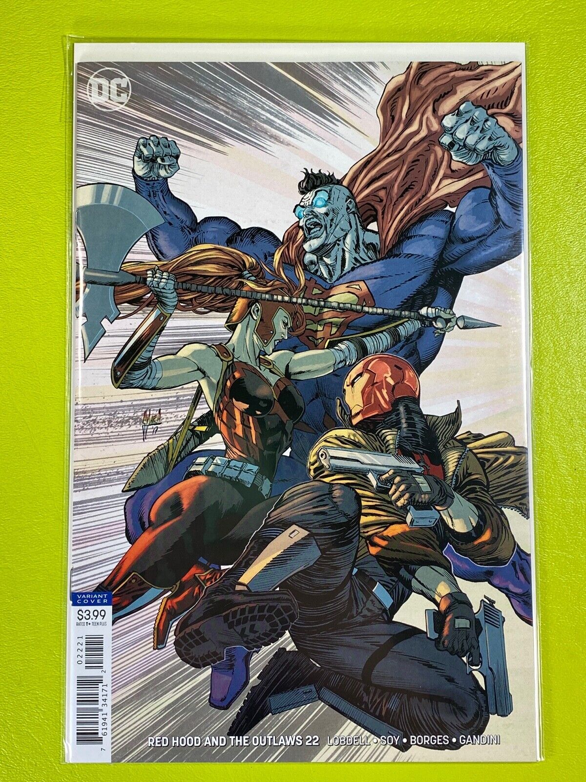 Red Hood and the Outlaws #22 Lobdell Variant NM 9.4 Variant DC Comics