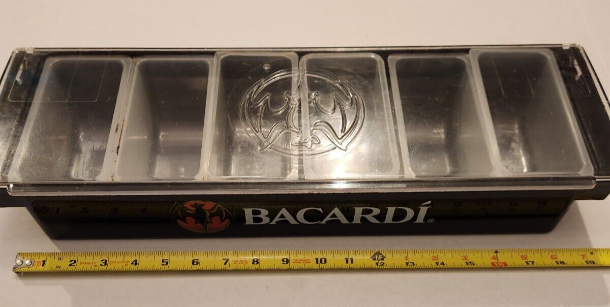 Bacardi 6 Compartment Bar Tray Caddie
