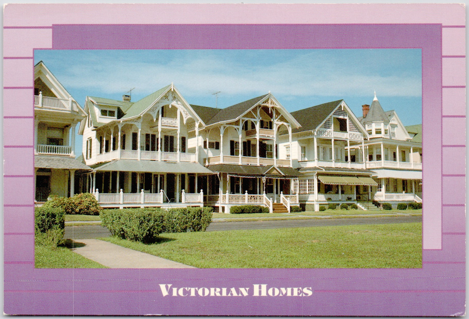 Ocean Grove New Jersey Victorian Homes Cottages Beautiful USA Vintage Postcard