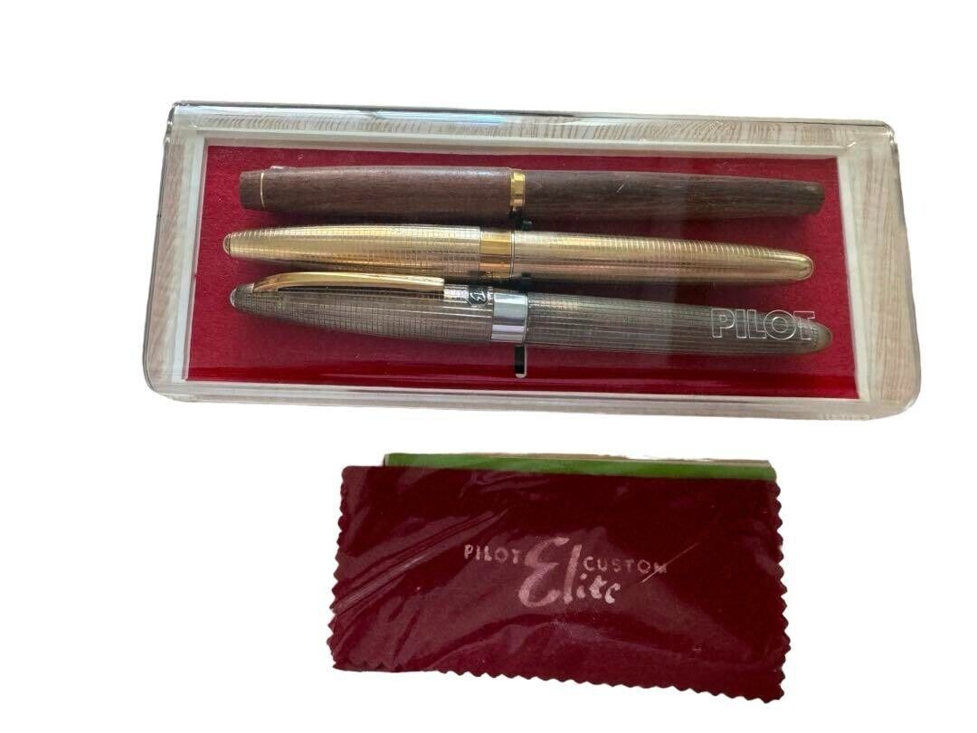 PILOT Fountain Pen Elite comes with 3 fountain pens and original Box from Japan
