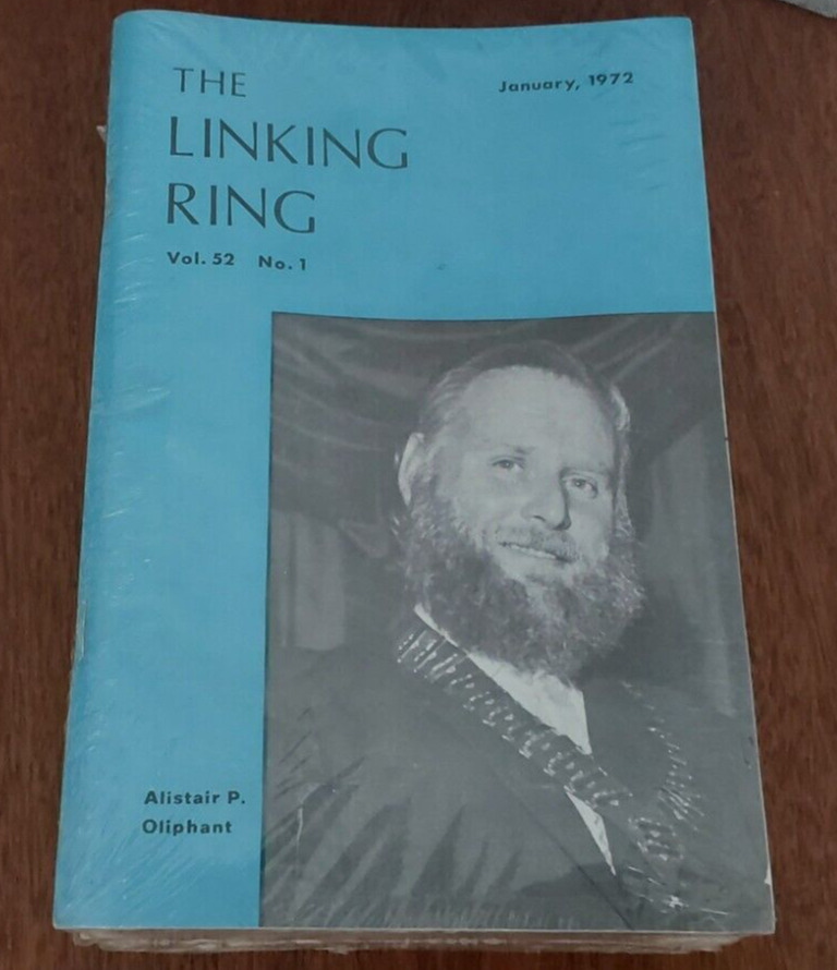 VTG Linking Ring Magazine 1972 Full Set; Vol. 52, Numbers 1 through 12