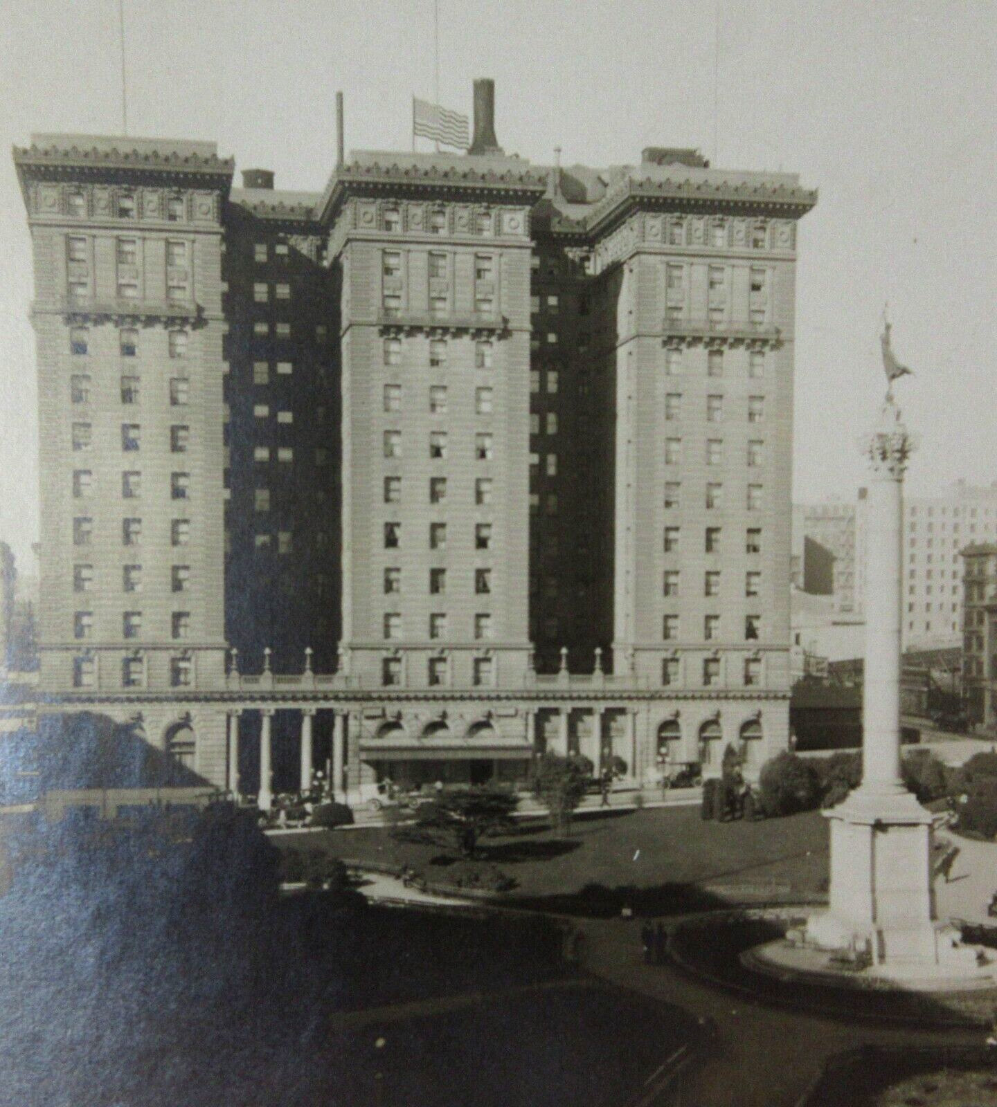 Vintage San Francisco Photo St Francis Hotel Union Square Powell Street c 1915
