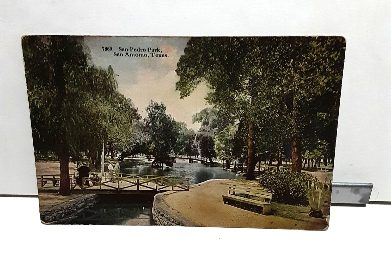 Vintage c 1910s San Pedro Park San Antonio Texas Post Card