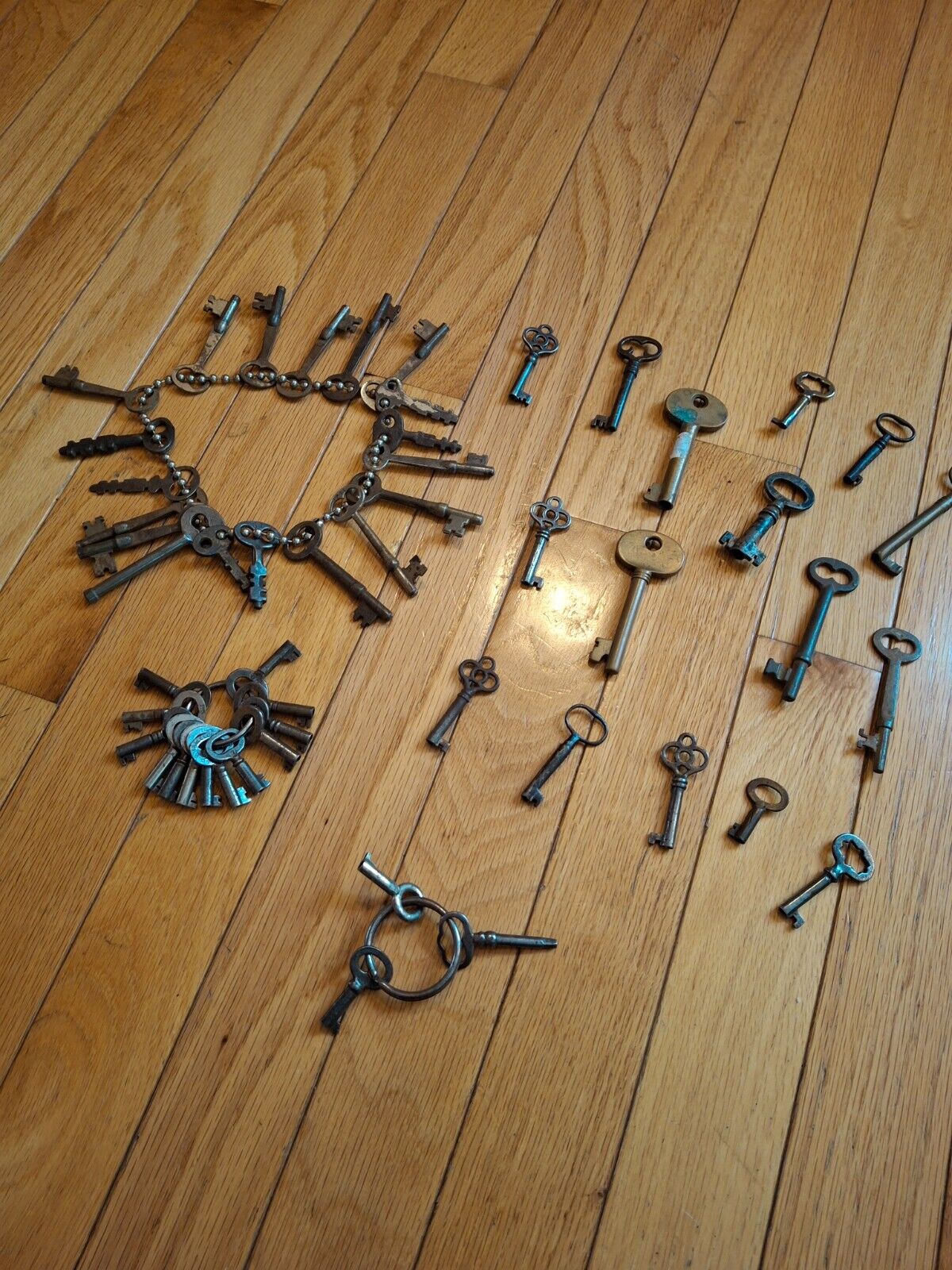 Vintage Lot Of Skeleton, EAGLE CORBIN Keys Miscellaneous ..OLD some Open Barrel 