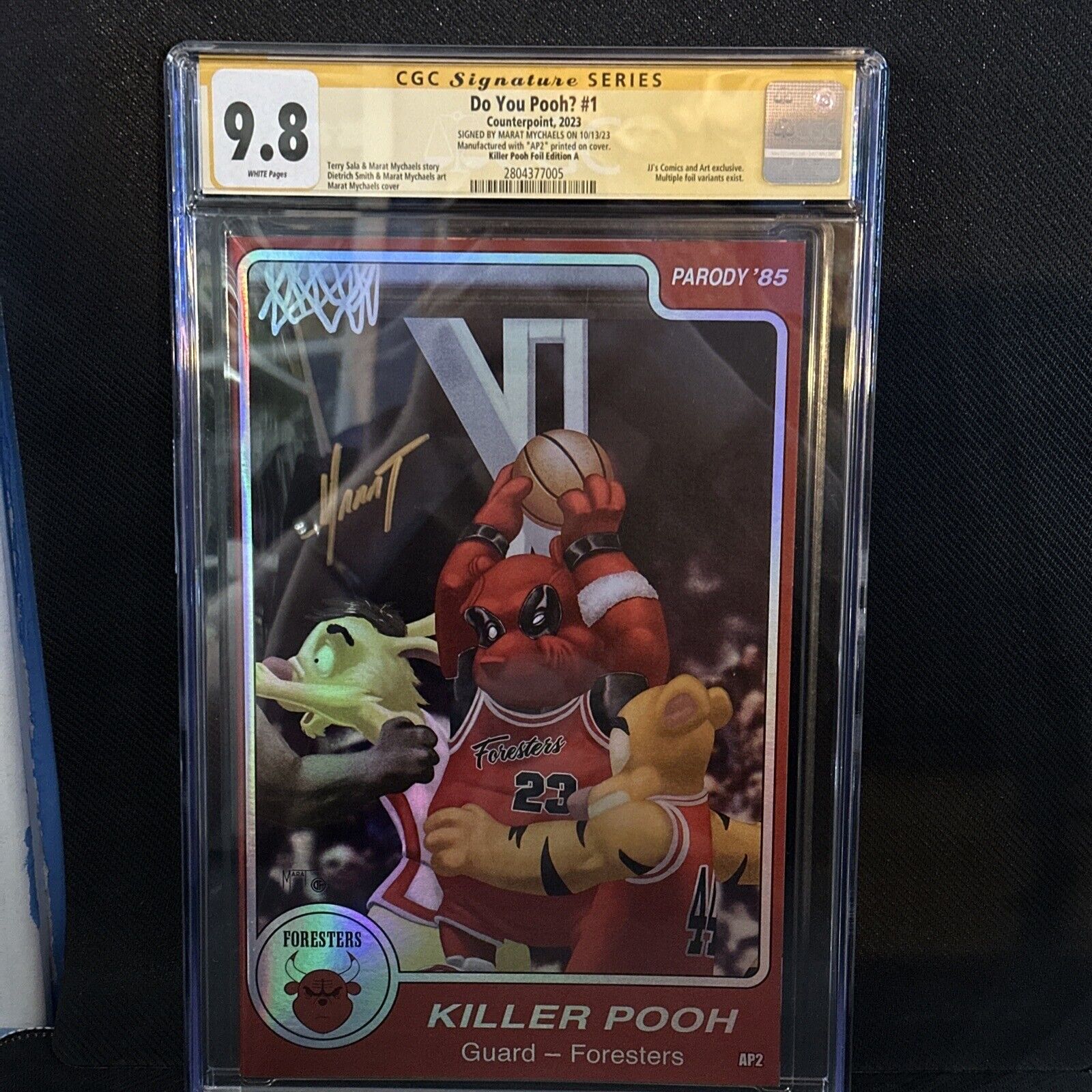 Do You Pooh #1 Killer Pooh Foil Edition A CGC SS 9.8 Signed By Marat AP2