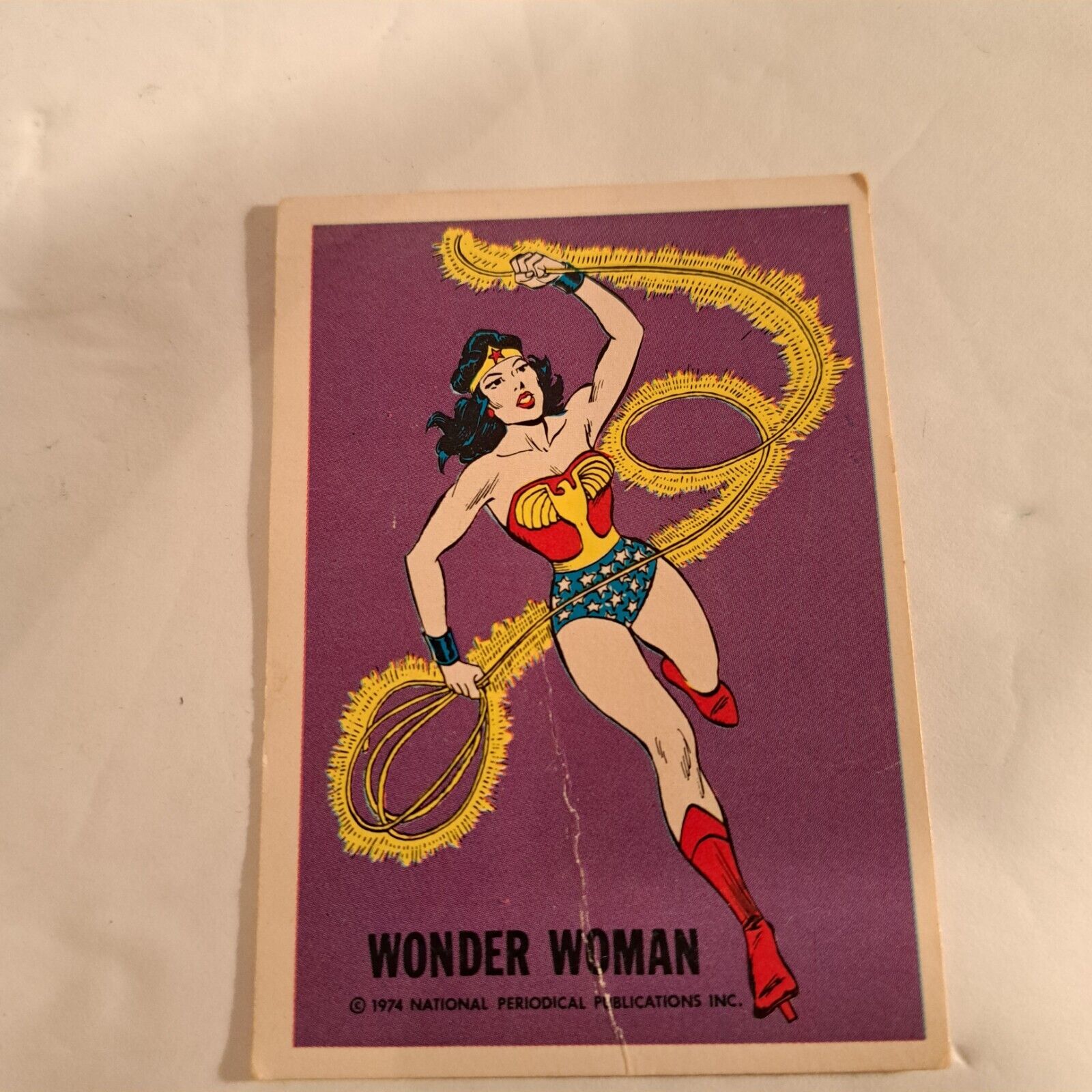 1974 Wonder Bread WONDER WOMAN Trading Card DC Comics 