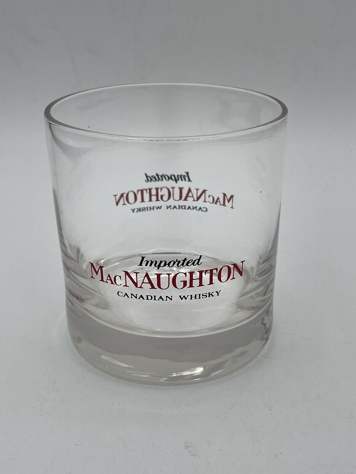 VINTAGE MacNAUGHTON IMPORTED CANADIAN WHISKY GLASS