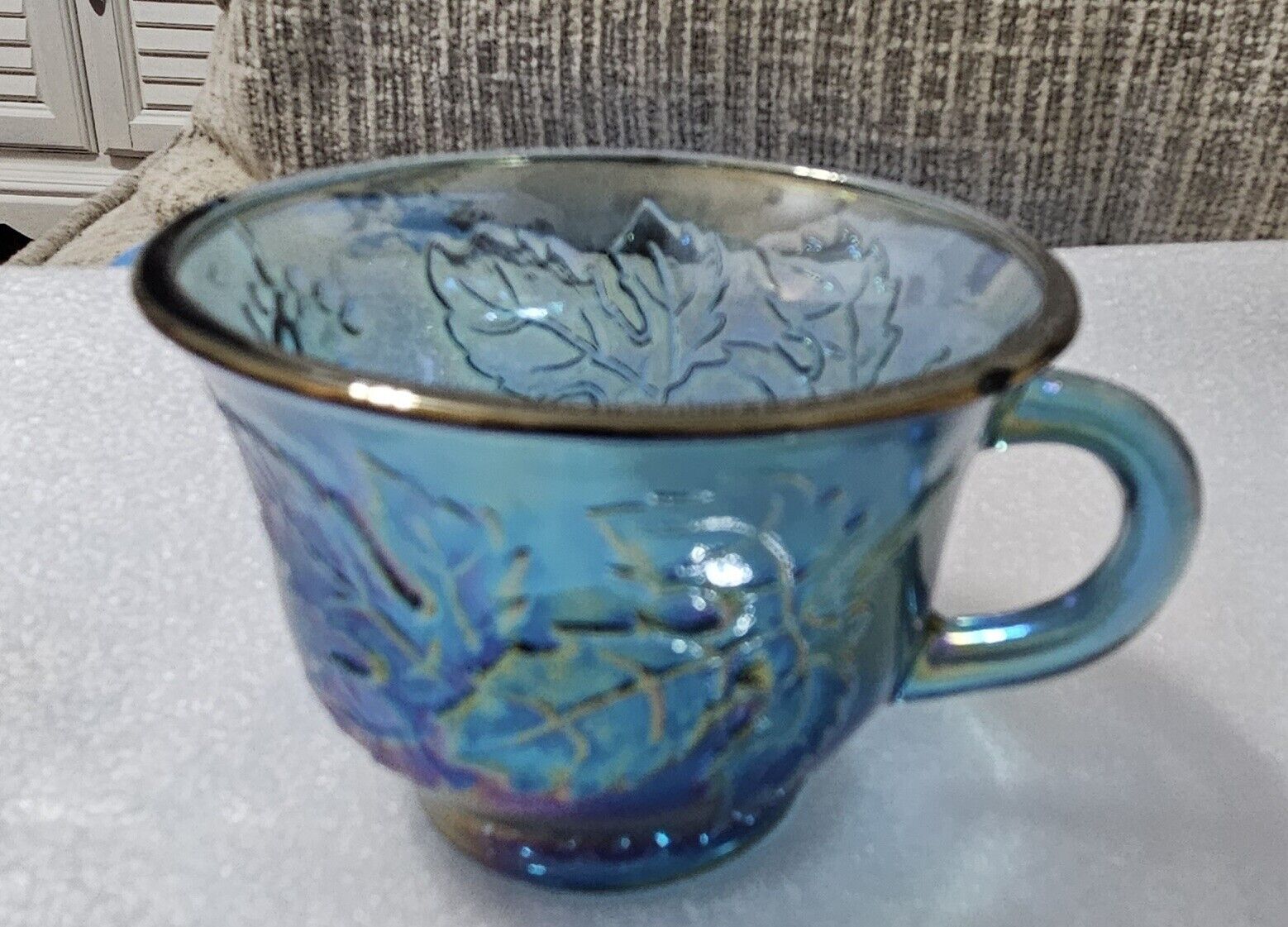 Vintage Princess Blue Carnival Punch Cup by INDIANA GLASS
