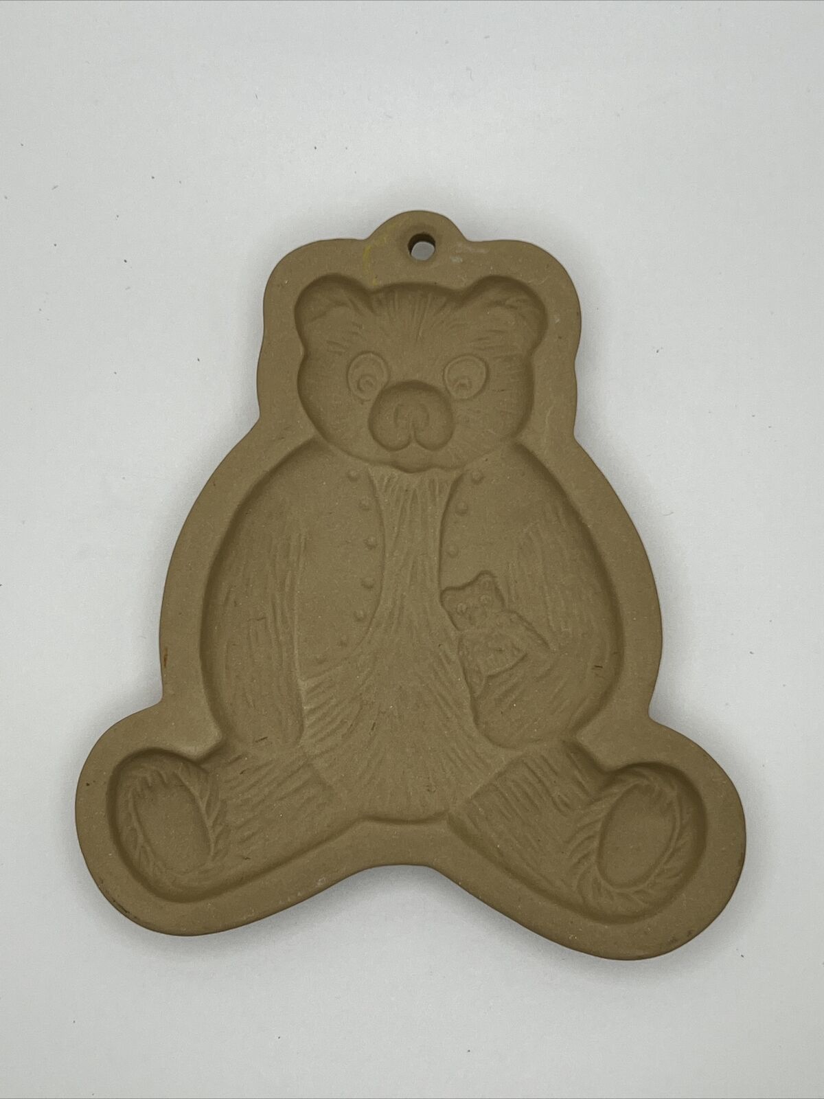 Vintage Brown Bag Cookie Art Teddy Bear Mood 1984 Hill Design