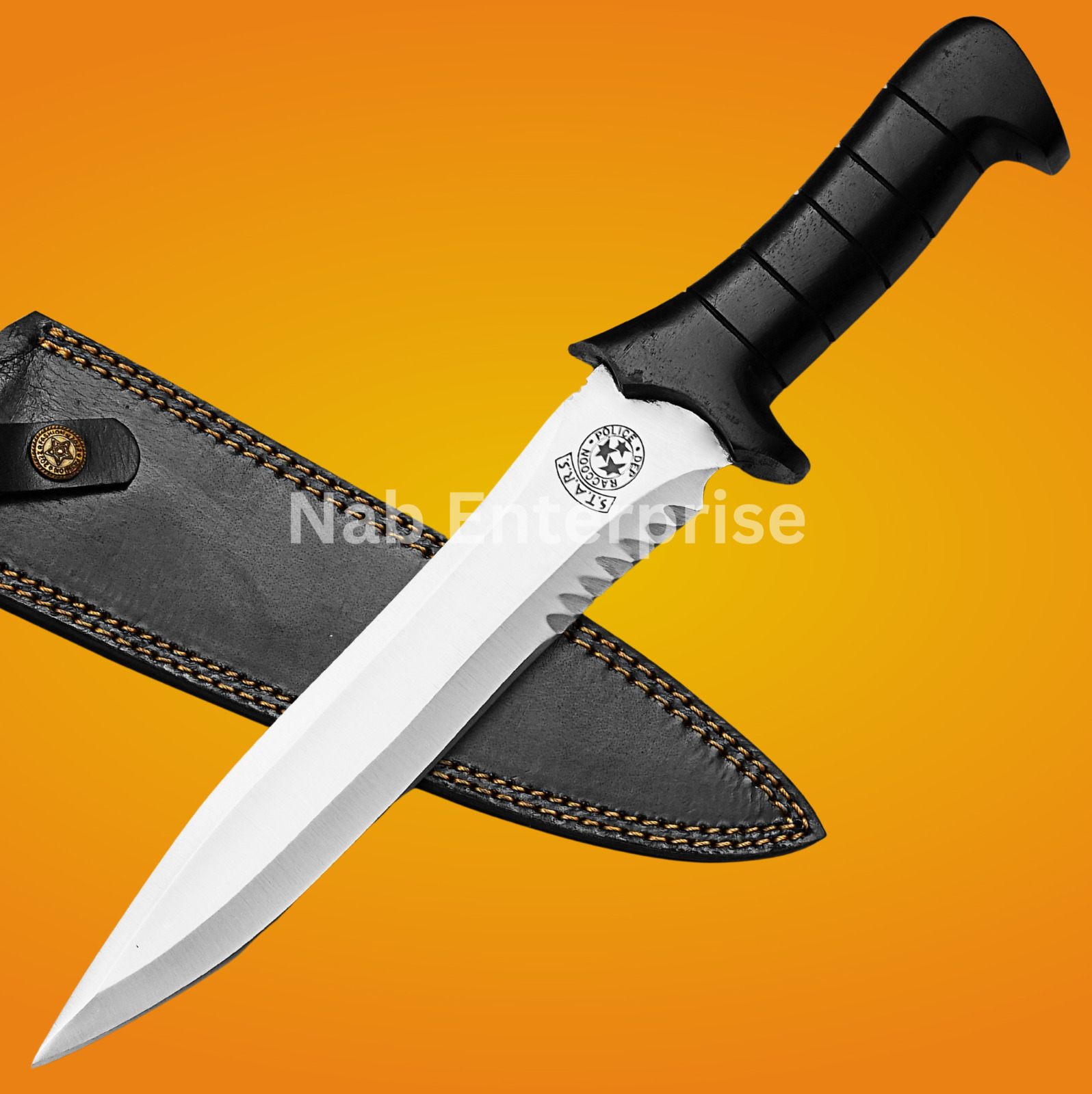 Handmade 5160 Spring Steel RE4 Leon Kennedy\'s Knife,Bowie knife,Tactical Knife 2