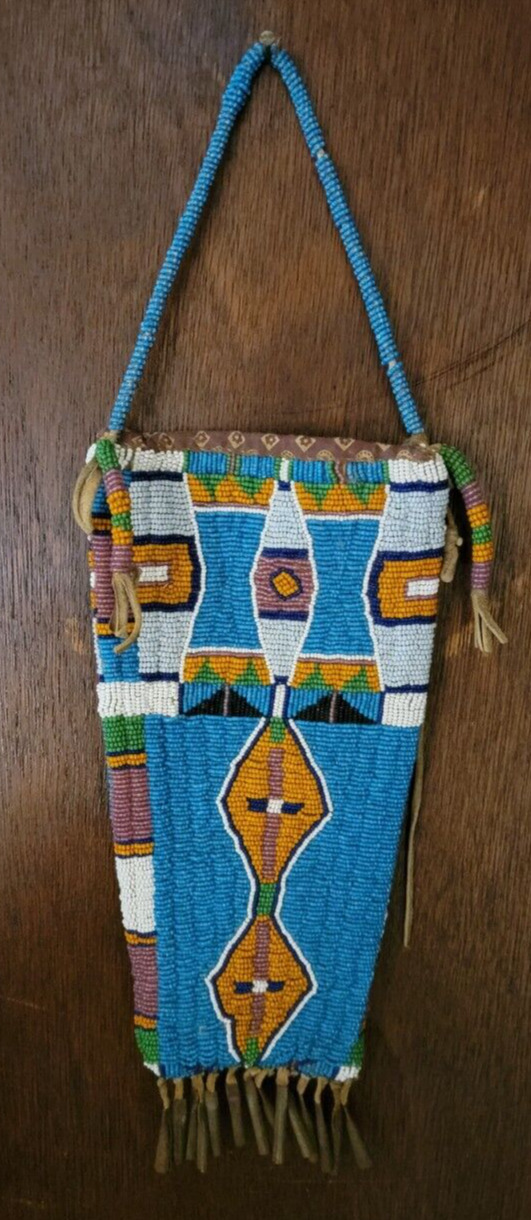 Authentic Great Plains Native American Beaded Bag
