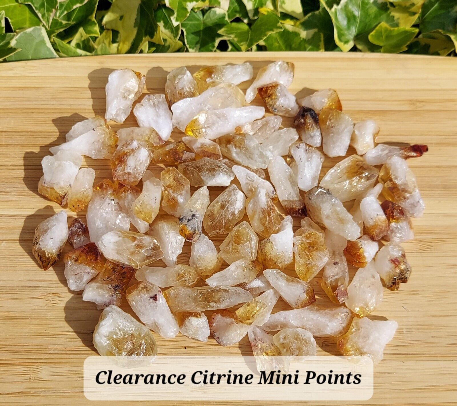 CLEARANCE, 10 Citrine mini Points, Citrine Clearance, Citrine Mini Points.