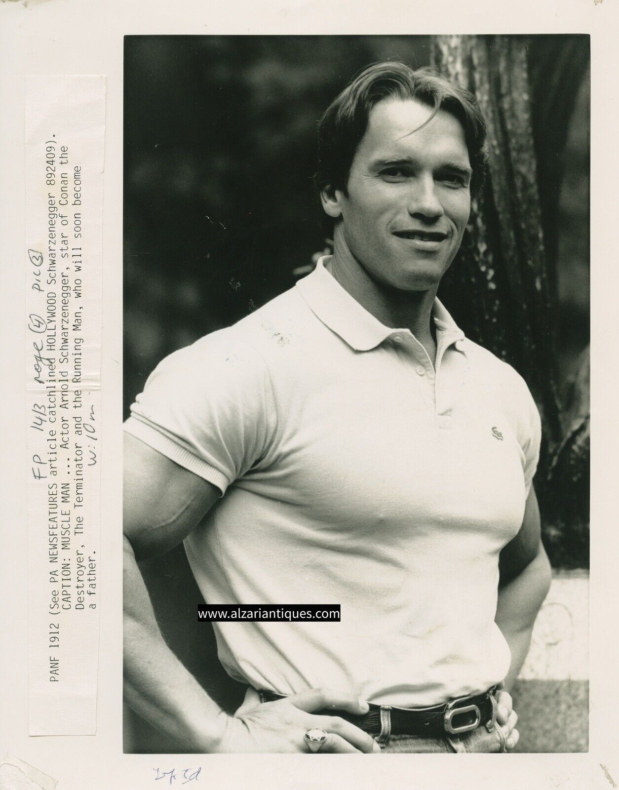 American Actor  Arnold Schwarzenegger Bodybuilding Original Photograph A0847 A08