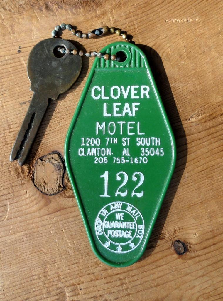 CLOVER LEAF MOTEL Room Key & Fob CLANTON, ALABAMA ala