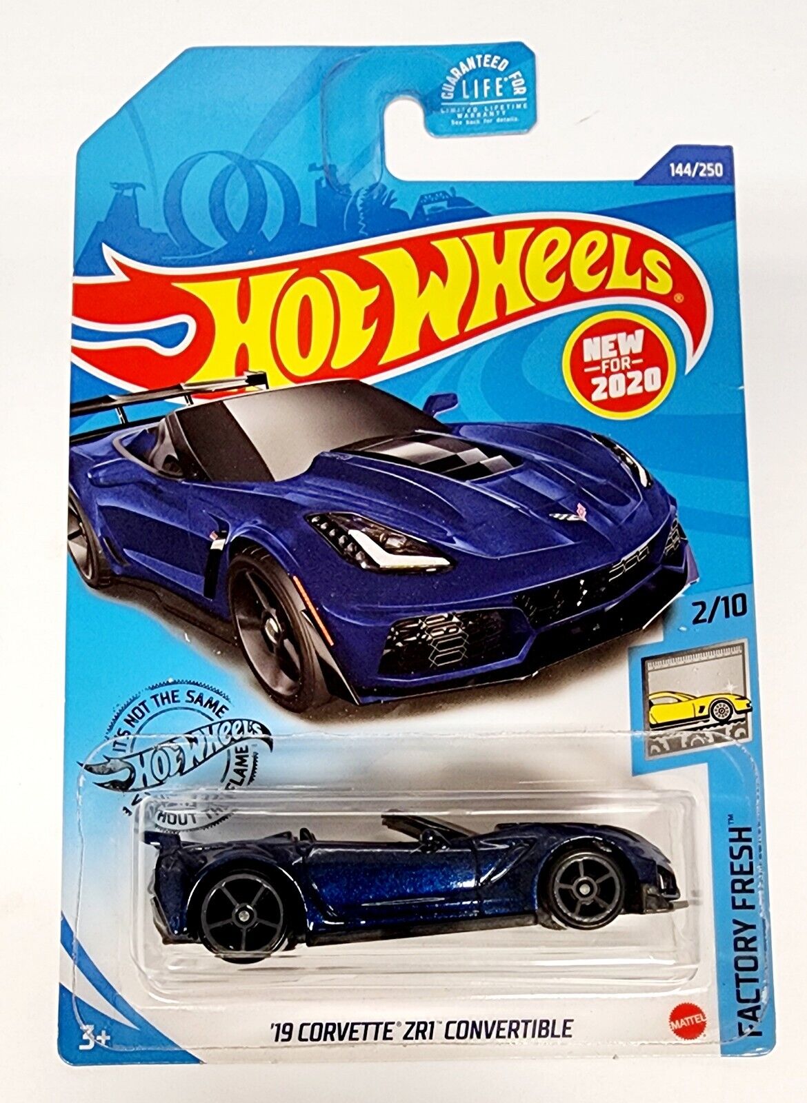 2020 Hot Wheels '19 Corvette ZR1 Convertible Blue Die-Cast Factory Fresh #2/10